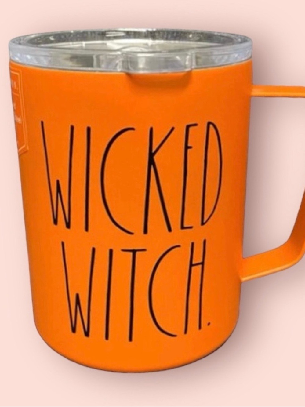 Rae Dunn Orange 'WICKED WITCH' Insulated Mug